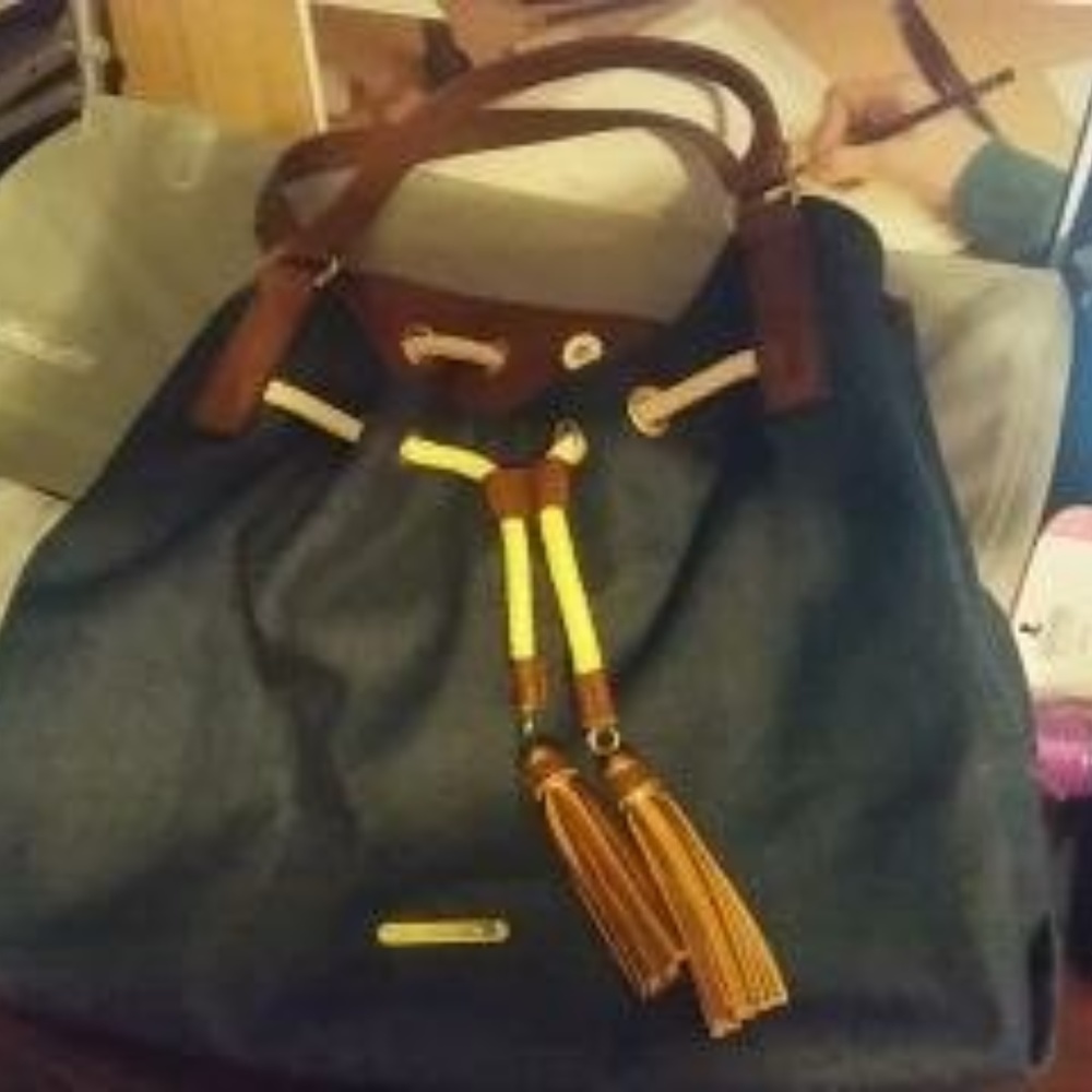 Liz claiborne demin handbag